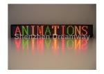 Lightweight Two Tone 1R1G LED Moving Message Display P 10 with Aluminum Frame