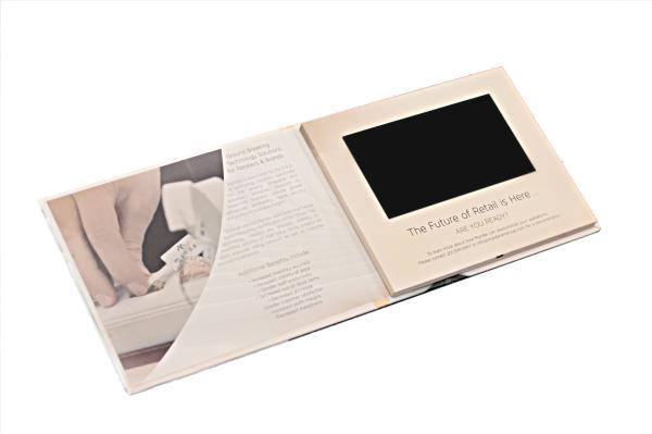 Quality Multipages 7 Inch Promotional Video Book For Marketing 1GB Memory OEM Digital Printing for sale