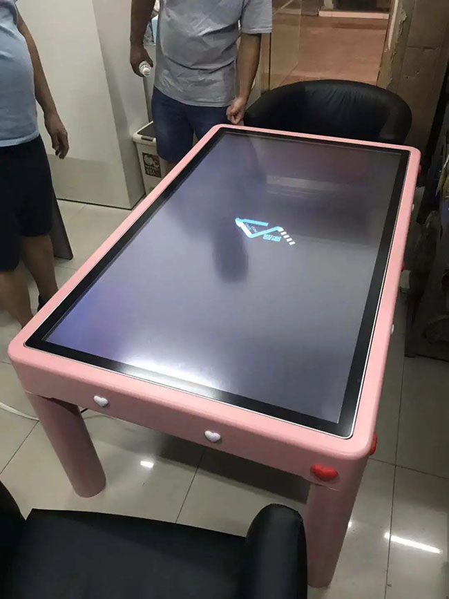 Smart Touch Interactive Screen Table Capacitive Multimedia Touch Table All In One Touch Screen Coffee Table