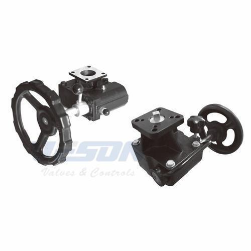 Quality ISO 5211 Standard Manual Override Gearbox With ISO Actuator And Valve Mountings for sale