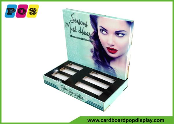 Quality CMYK Glossy Lamination Corrugated Counter Display For Mini Brush Sets CDU068 for sale