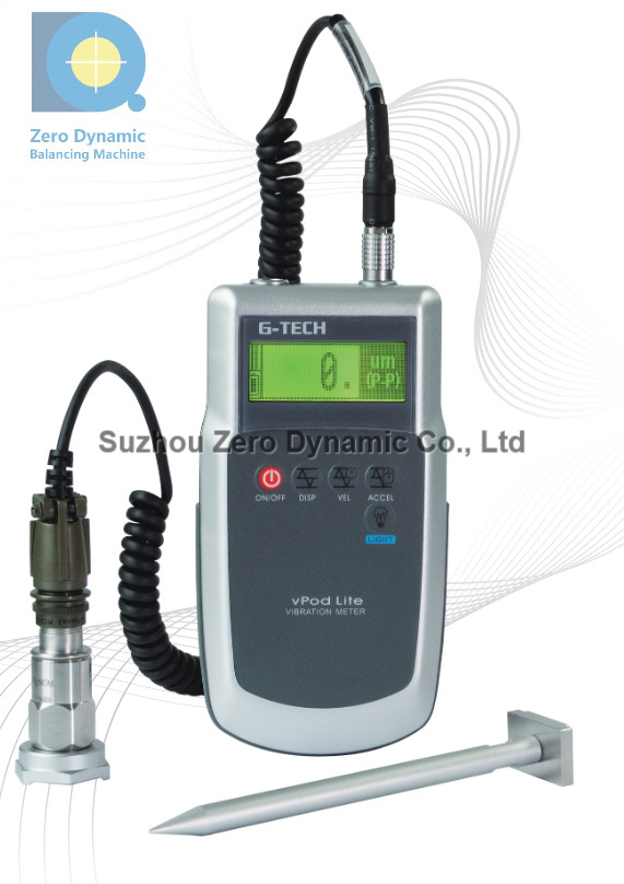 High Precision Portable Vibration Meter , Handheld Vibrometer With LCD Display