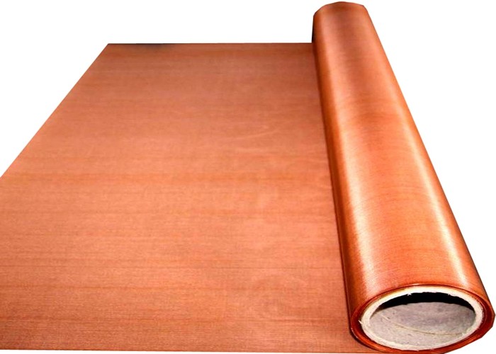 150X150mesh Copper Woven Wire Mesh , 0.065mm Fine Copper Mesh Screen