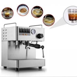 China Semi Automatic Dual Boiler Espresso Maker , 15bar Double Boiler Coffee Machine 14kg on sale
