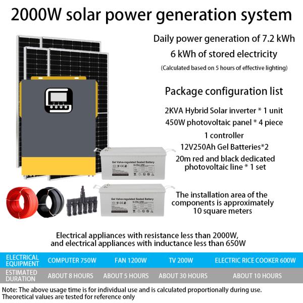 2kw Solar Battery Pack Hybrid Inverter