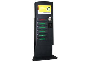19 Inch Touch Screen Mobile Cell Phone Charging Station With Digital Lockers Network Digital Signage