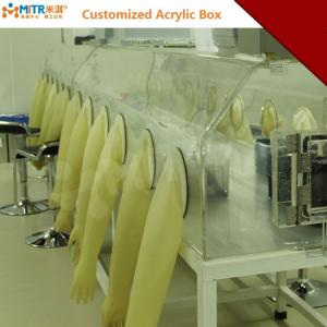 Buy cheap Multi Gloves Acrylic Glove Box , Science Research Chemical Glove Box  product