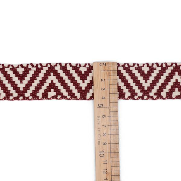 KJ20024 Home Textile Jacquard Ribbon Trim 40mm
