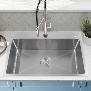 Buy cheap Top Mount Farmhouse Stainless Steel Kitchen Sink For RV Travel Trailer Garage product