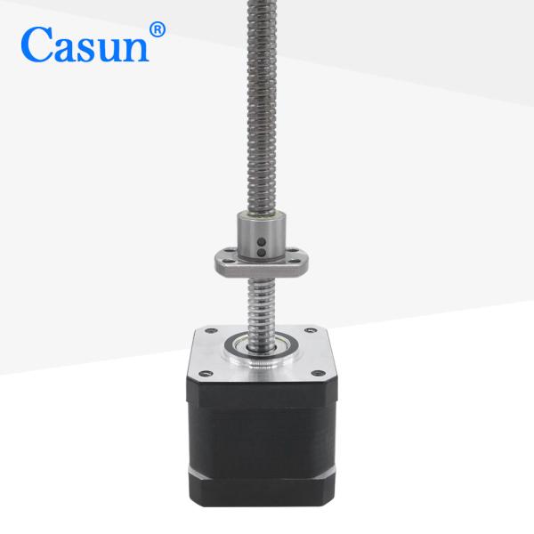 Quality Nema 17 Ball Screw Linear Stepper Motor 450mN.M SFK0802 Step Motor For CNC for sale