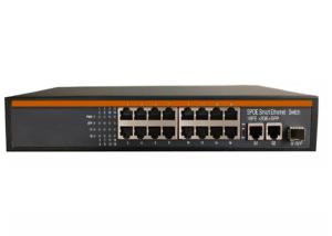 China 16+2+1 POE Ethernet Switch 16 POE And 2 RJ45 And 1 SFP Ports on sale