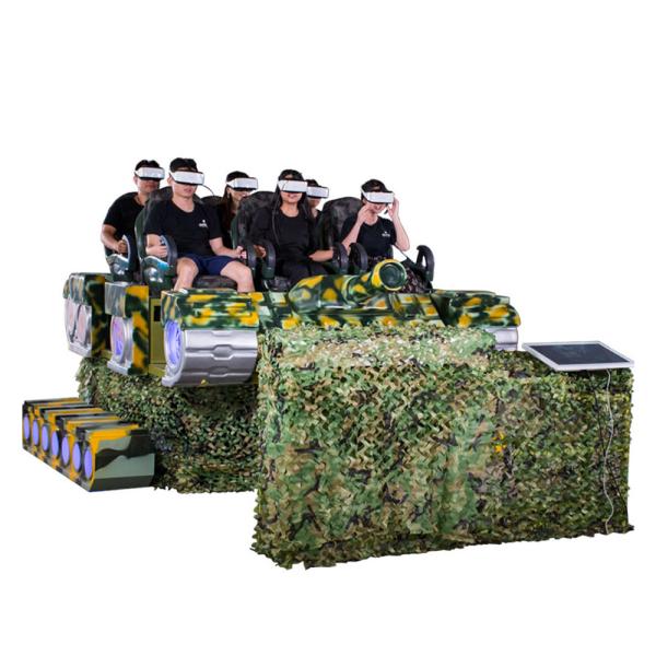 Quality Tank Shaped 9D Electric VR Cinema 6 Seats 4D 8D 9D Simulation Ride for sale