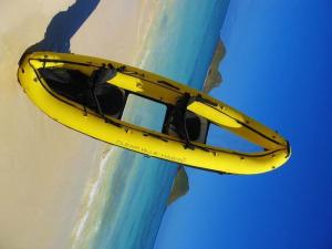 2 Person Inflatable Kayak With Window , 388 Cm Clear Bottom Inflatable Kayak