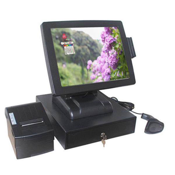 MSR Resistive Point Of Sale Terminal Resolution 1024 * 768 And 6 USB Port