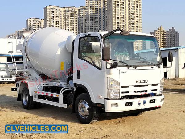 Quality ISUZU 700P ELF 3CBM 4CBM Concrete Mixer Truck for sale