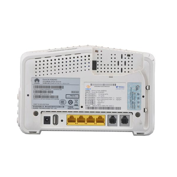 Quality 2 POTS 4FE GPON ONU Fiber Optic Modem RJ45 USB 2 TEL Fttx for sale