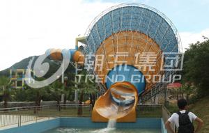 Buy cheap Strong Large Tornado Fiberglass Water Slides SGS CE Certificate for Water Park product