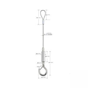 China LED Lighting Wire Suspension Kit With One Loop And One Hook  YW86361 on sale