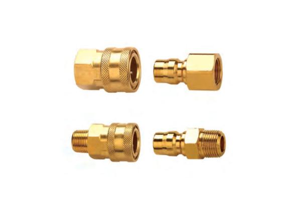 Quality Hydraulic Brass Quick Coupling 1/8 For Non Valved Applications for sale