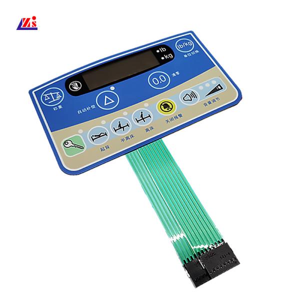 Quality Square Embossed Button Membrane Switch Panel For Medical Instrument for sale