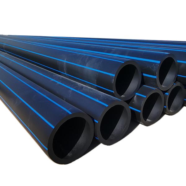 Plastic Black HDPE Water Supply Pipe 500mm 650mm 800mm Polyethylene Sewage