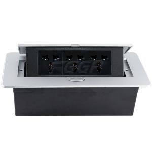 China Multimedia Tabletop Hidden Pop Up Socket Outlet Conference Table Connectivity Box on sale