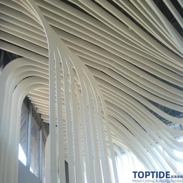 Quality Wholesale Interior Decorative Sound Absorbing Metal Baffle Ceiling System with different designs for sale