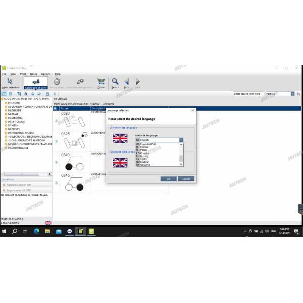 Agricultural Machinery Diagnostic Scanner Claas Canusb Cds 7.5.1 Metadiag Webtic Class Scanner Tools+Xplore tablet