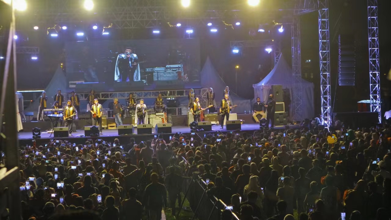 ARE AUDIO passive dual 10 inch outdoor line array speaker subwoofer system for cabaret party