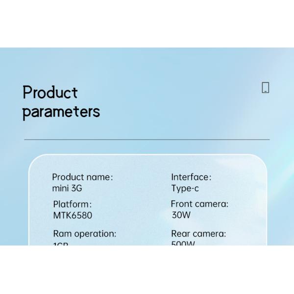 XS13 Pro 3G mini Smartphone 2.5''Android 9.0 RAM 2+16 WIFI Dual SIM