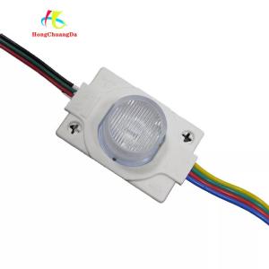 China SMD3030 Single LED Module RGB With Lens 46*30mm 110 Lumen Tri Color on sale