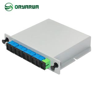 Buy cheap SC UPC 1X8 Fiber Optic Cassette PLC Splitter ABS Material product