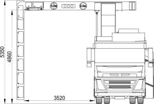 Automatic Gantry Container Inspection System With X Ray Security Scanner