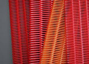 China Spiral Cargo Transportation Polyester Mesh Belt on sale