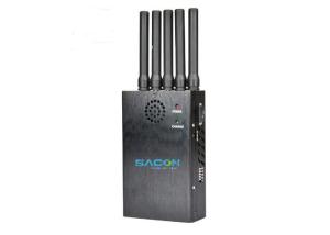 DCS 5 Antennas Portable Signal Jammer CDMA GSM With Lithium Battery