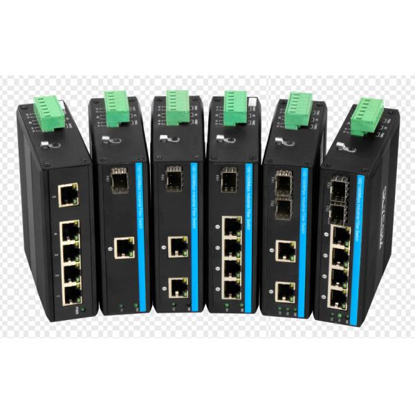 DC48V DIN PoE Media Converter 100M SFP Fiber Fast Ethernet Unmanaged IEEE802.3Af/At