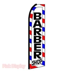 China Pink Display Barber Shop Teardrop Feather Flags on sale