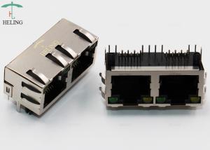 Buy cheap 1x2 Port Shielded RJ45 Jack 8p8c Connector Right Angle MJ5688-B012-RSL2 product