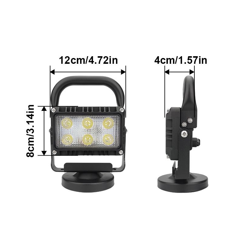 18W LED Work Light IP67 with Handheld &amp; Cigarette Lighter Plug China