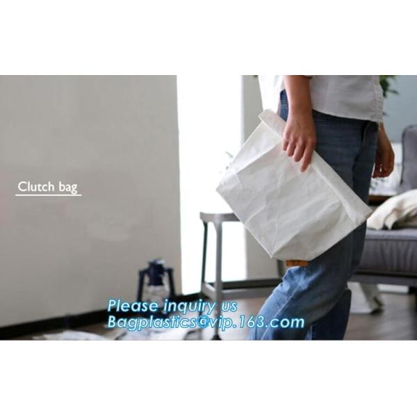 tyvek paper clutch bag envelope tyvek paper hand clutch bag,factory direct sale recycled TYVEK paper shopping tote bag