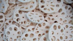 OEM Natural Color IQF Frozen Food / Freezing Lotus Root Slices With Delicious Taste From Direct Factory