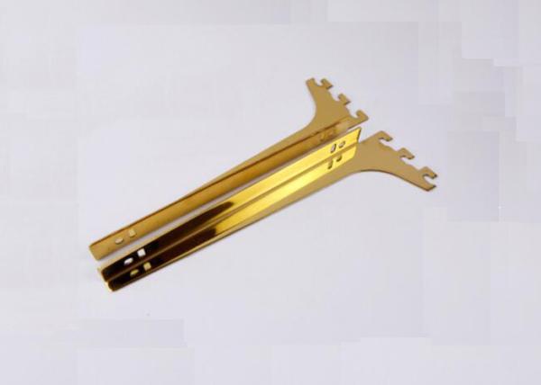 Quality Steel Plating Store Display Stand Accessories Golden Color Display Hanging Bars for sale