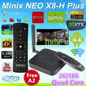 China MINIX NEO X8-H Plus Android TV Box Amlogic S812 Quad Core 2.0GHz 2G/16G With A2 Lite on sale
