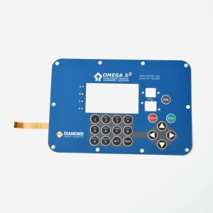 China Push Button LED Membrane Switch Water Resistant Dust Proof With Window on sale