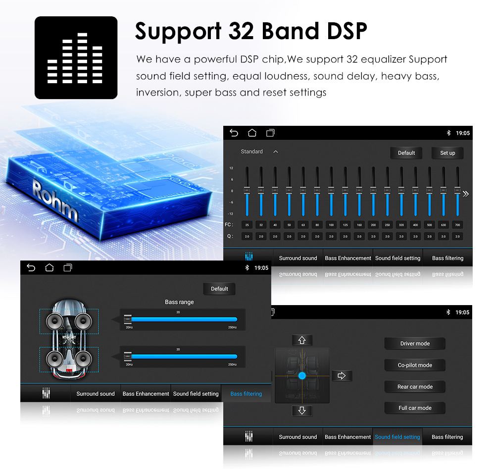 9" IPS/QLED Screen Car Video Android Radio with GPS Navigation BT Music Video YouTube Pho