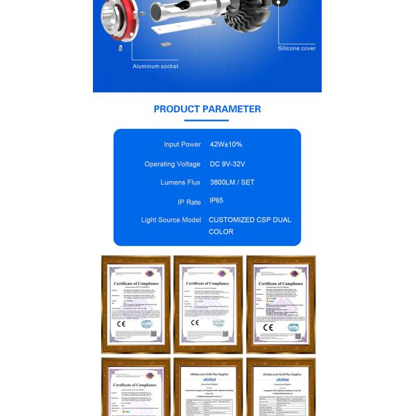G1 Fanless LED Headlight Bulb , 9003 9004 9005 Led Bulb 6000k