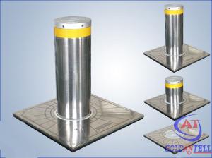 China Custom Manual Hydraulic Security Bollards , Stainless Steel Automatic Road Blocker on sale