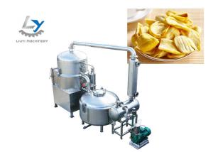 PLC Control Continuous Vacuum Frying Machine , Automatic Snacks Frying Machine