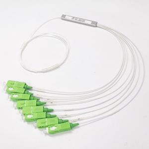 Passive Fiber Optic PLC Splitter Mini Module Tight Tube Cable With SC / APC Connectors