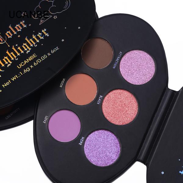 6 Shades Elliptical Offset Printing Matt Eyeshadow Palette